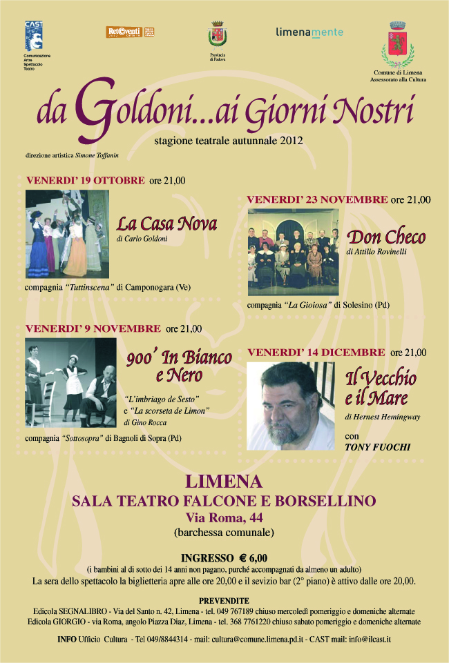 Da Goldoni ai giorni nostri 2012