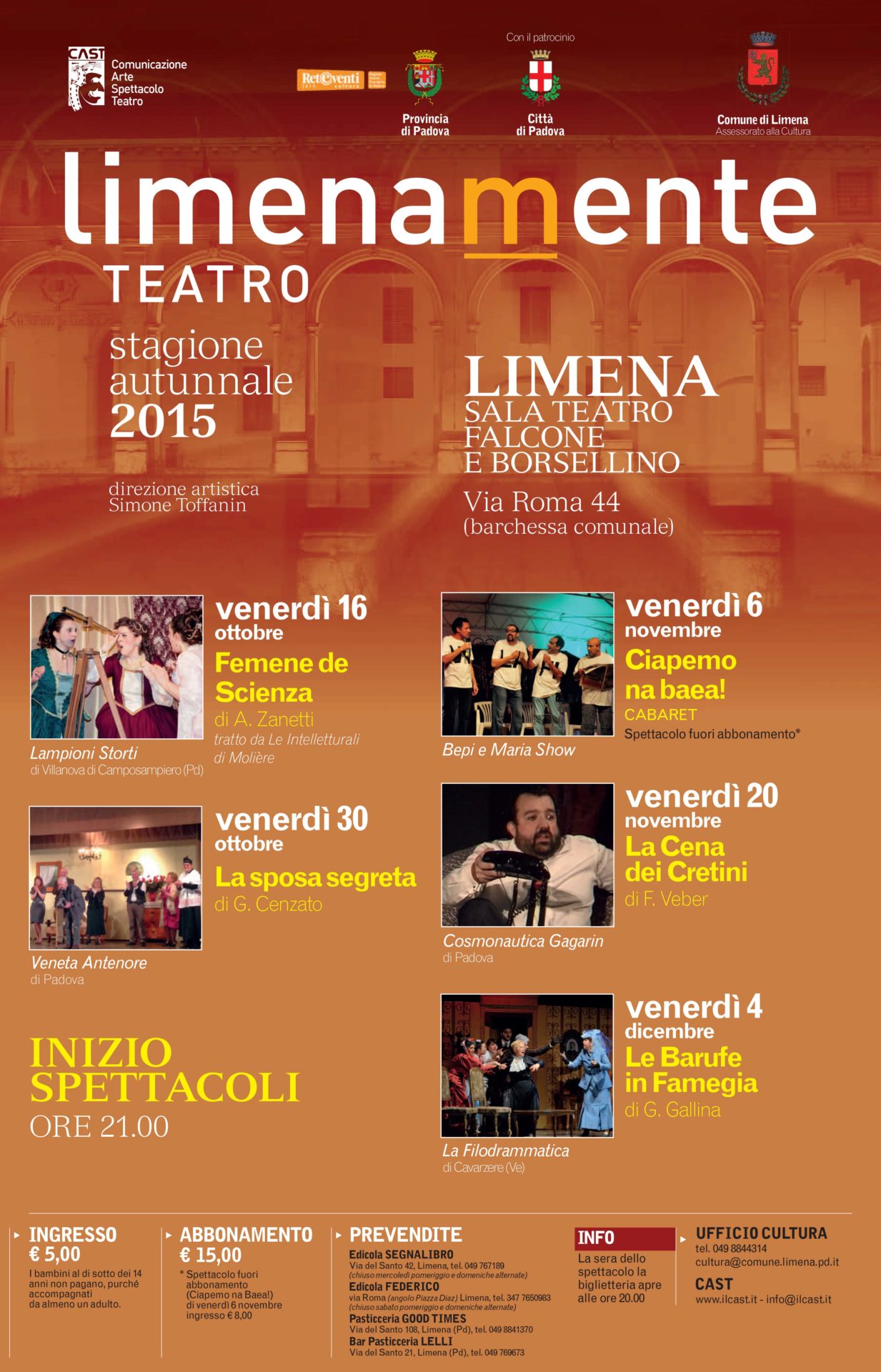 Limenamente Teatro autunno 2015