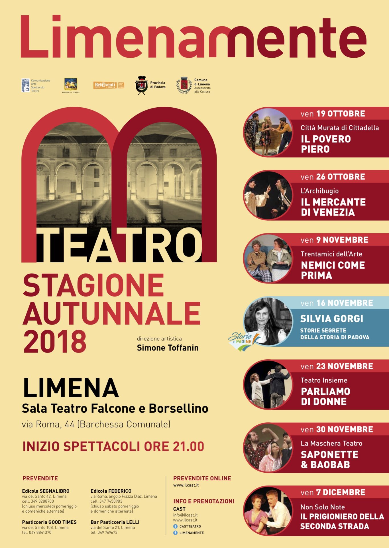 Limenamente Teatro autunno 2018