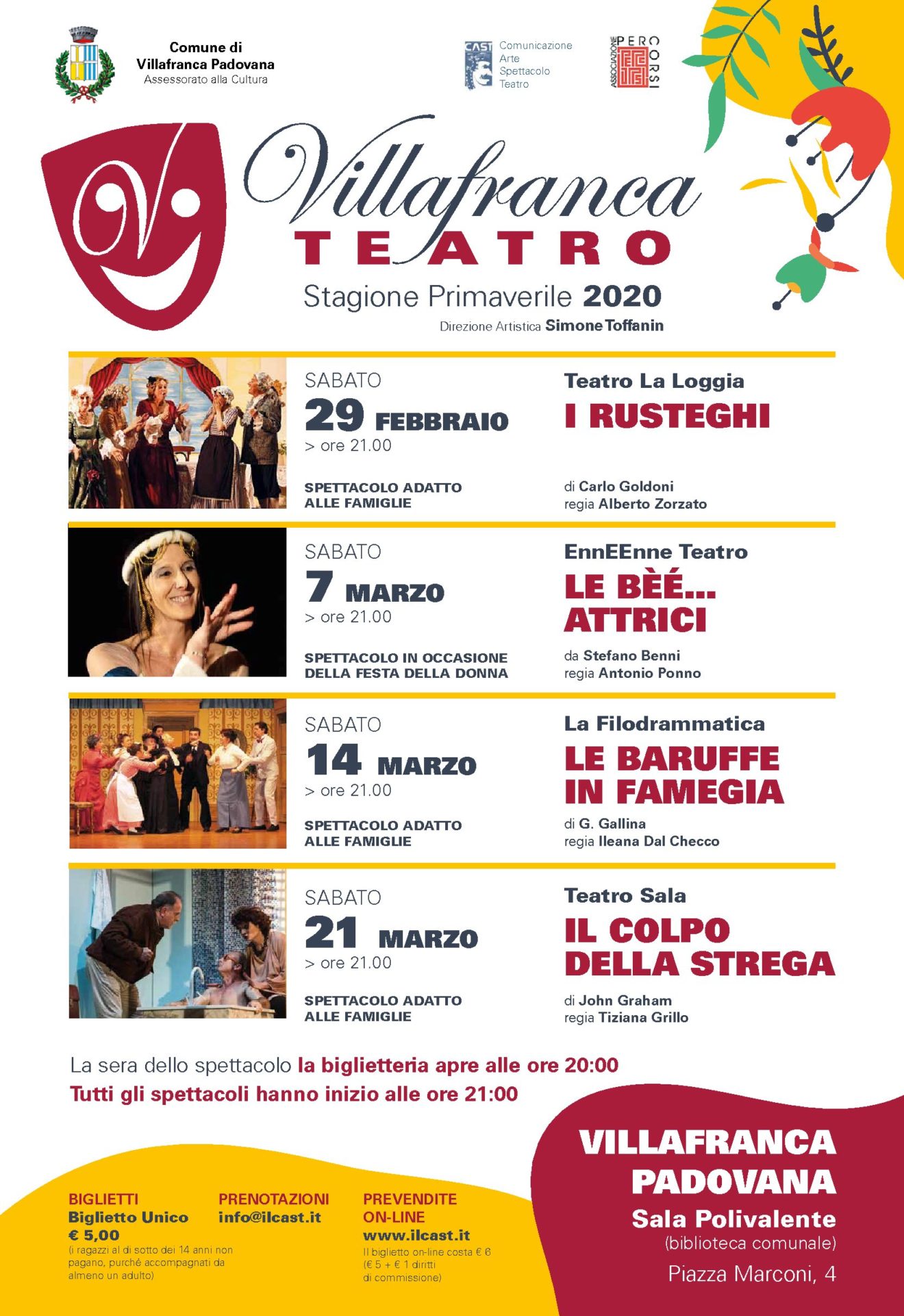 Villafranca Teatro stagione primaverile 2020