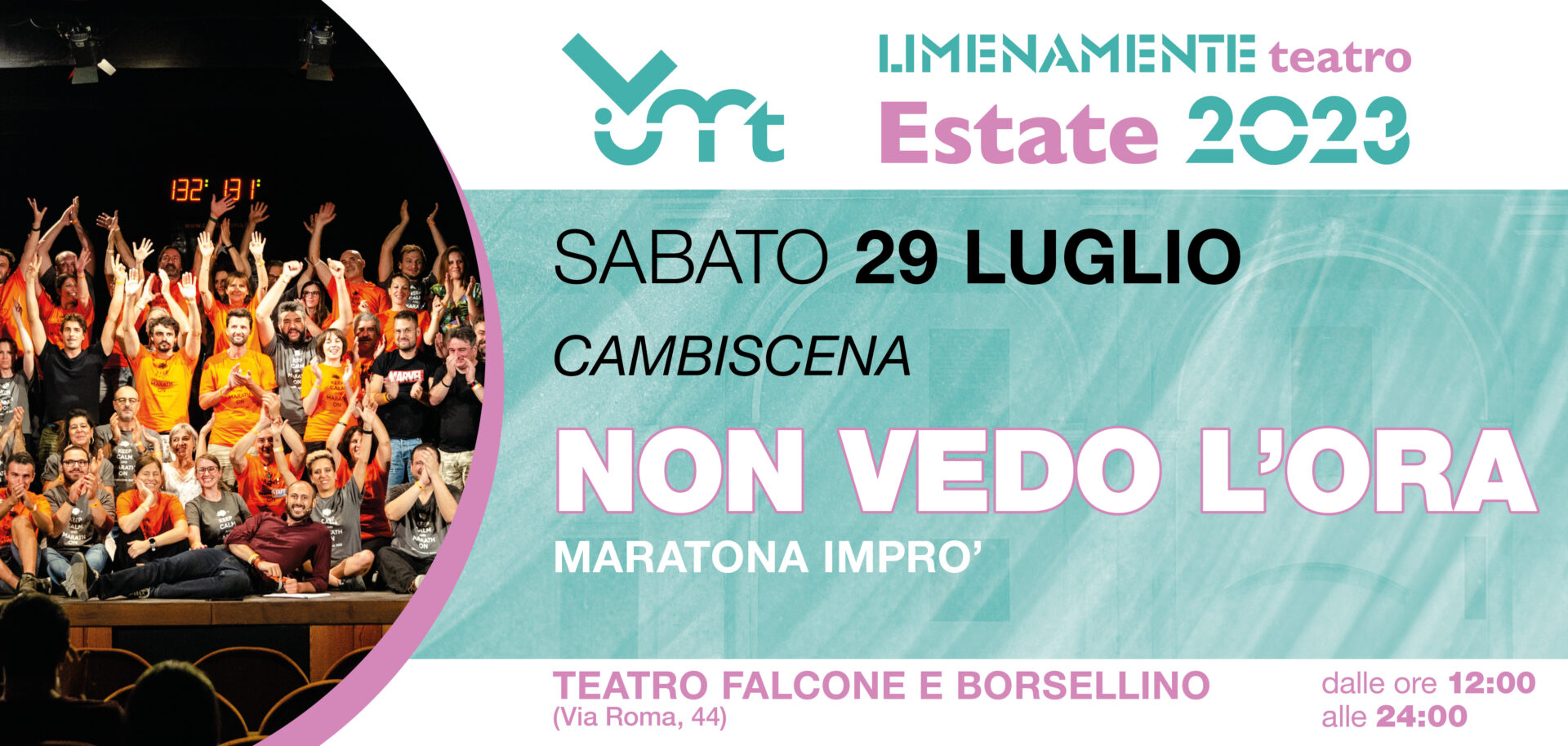 NON VEDO L’ORA (maratona imprò)